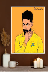 Sir Ravindra Jadeja Poster | Cricketers Posters | Sports Poster