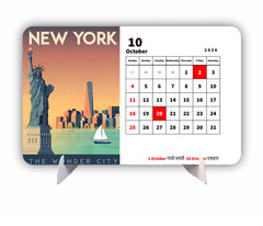 Sky High City Premium Table Desk Calendar