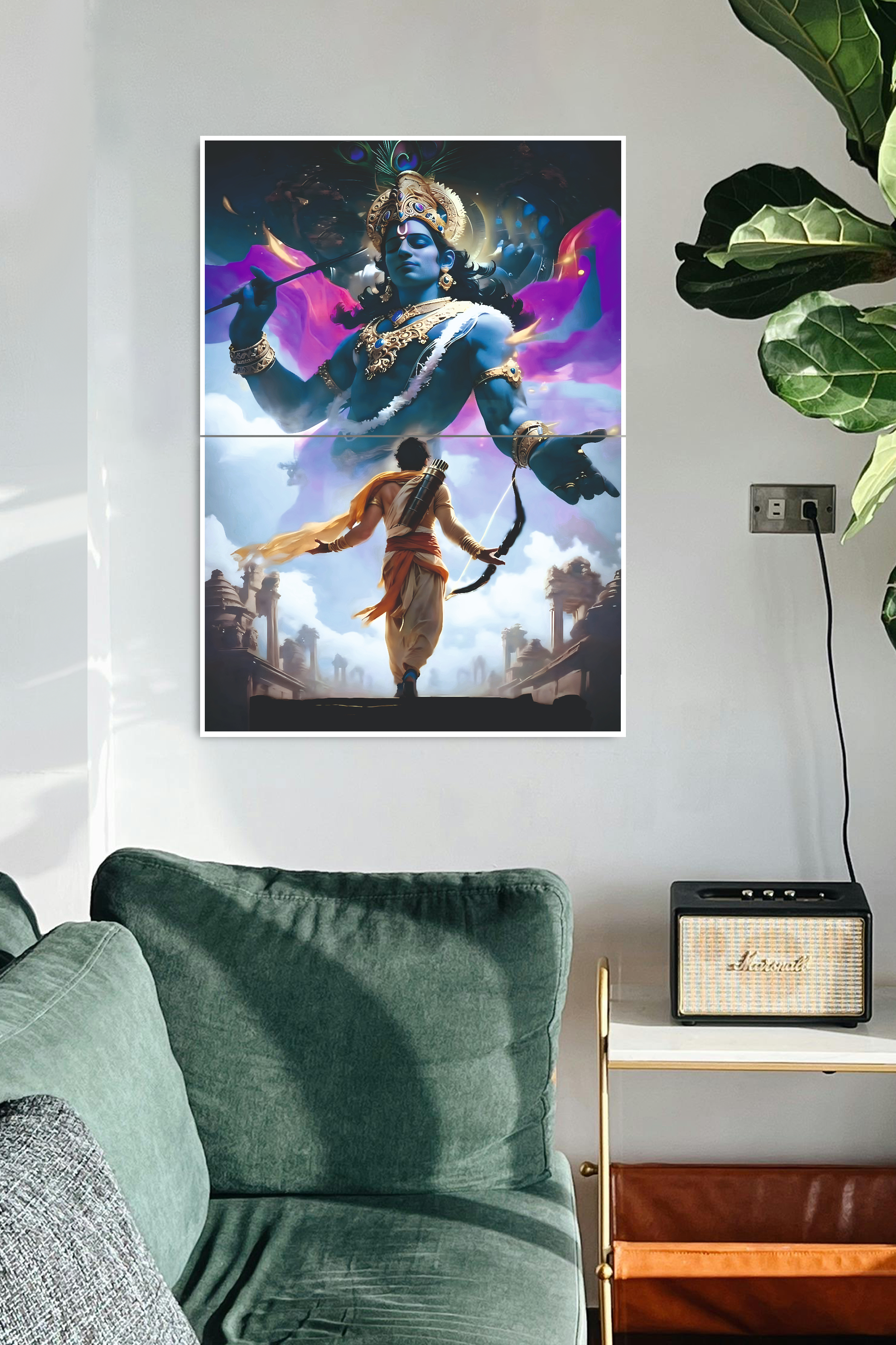 LORD-KRISHNA-ARJUNA-Poster-2-Split-Poster
