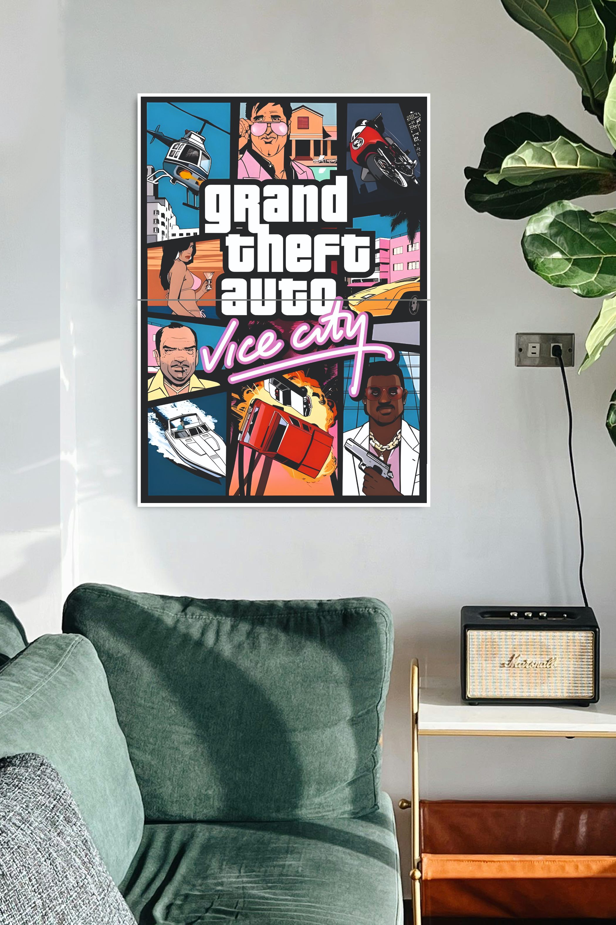 VICE-CITY-GRAND-THEFT-AUTO-Poster-2-Split-Poster