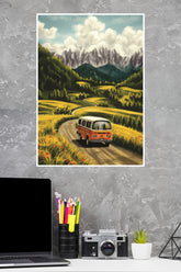 Summer Travel Van Poster | Cars Posters