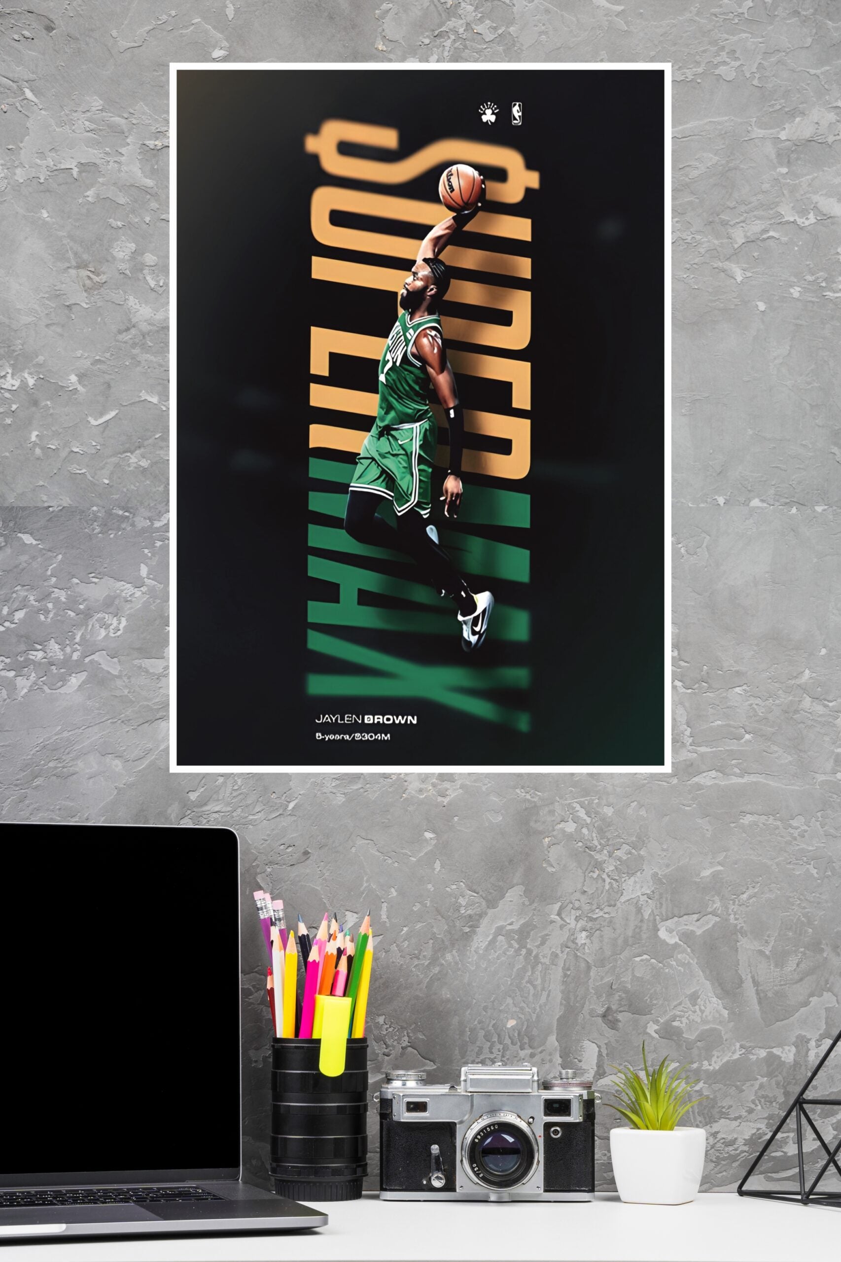 Super Max Jaylen Brown Poster | Basketball Posters | Sports Posters
