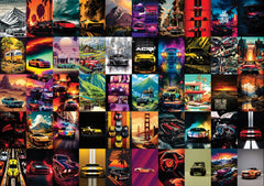 Super Cars Wall Collage Kit - A4 Size Wall Posters Set
