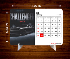 Super fast CAR Premium Table Desk Calendar