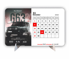 fast CAR Premium Table Desk Calendar