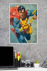 Superman And Pikachu | Hollywood Movies Posters