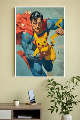 Superman And Pikachu | Hollywood Movies Posters