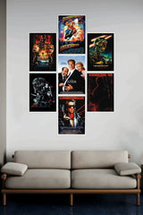 The Terminator 1 Hollywood Movie Poster | Combo Wall Poster Set | Pack of 7 Posters