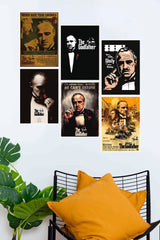 Thr Godfather Hollywood Movie Poster | Combo Wall Poster Set | Pack of 6 Posters