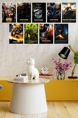 Transformers Hollywood Movie Poster | Combo Wall Poster Set | Pack of 9 Posters