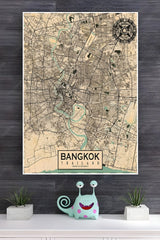 Thailand Brangkok Poster | Map Posters