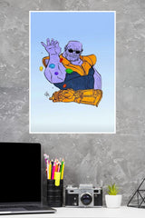 Thanos Gems Strong Character Movie Poster | Marvel Poster | Superhero Posters