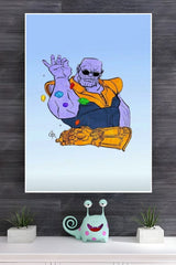 Thanos Gems Strong Character Movie Poster | Marvel Poster | Superhero Posters