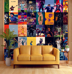The Great Sports Man Wall Collage Kit - A4 Size Wall Posters Set