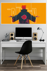 The NARUTO character Pain Nagato Poster 3 Split Poster