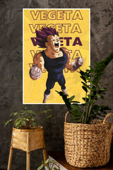 The Prince of the Fallen Saiyan Race Vegeta Poster | Anime Posters