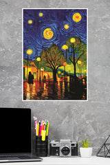 The Starry Night Poster | Moon Light Sky Posters