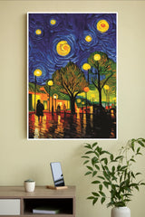 The Starry Night Poster | Moon Light Sky Posters