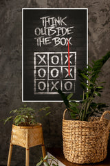 Think Outside The Box Poster | Gym and Motivational Quotes Posters