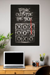 Think Outside The Box Poster | Gym and Motivational Quotes Posters