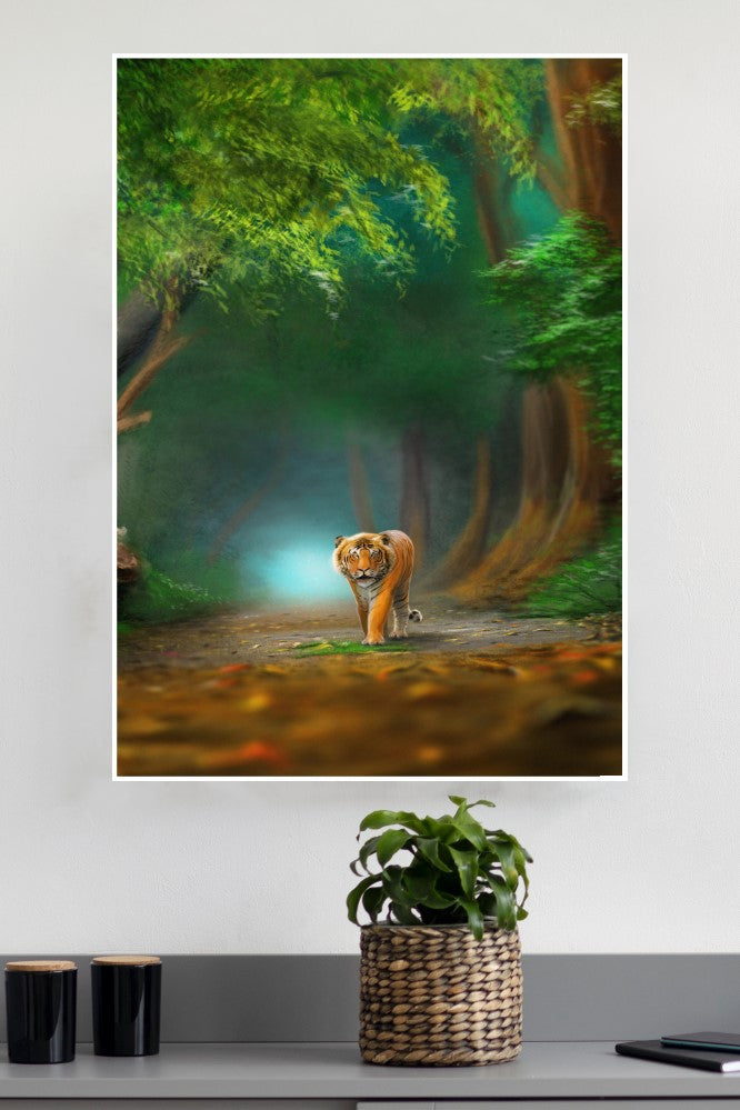 Tiger in the Jungle Poster | Animal Posters