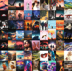 Unconditional Love Wall Collage Kit - A4 Size Wall Posters Set