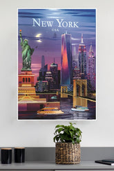 United States of America New York City Poster | City Posters
