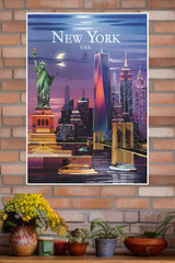 United States of America New York City Poster | City Posters