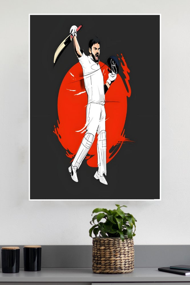 Victory Moment Virat Kohli Poster | Cricketers Posters | Sports Poster