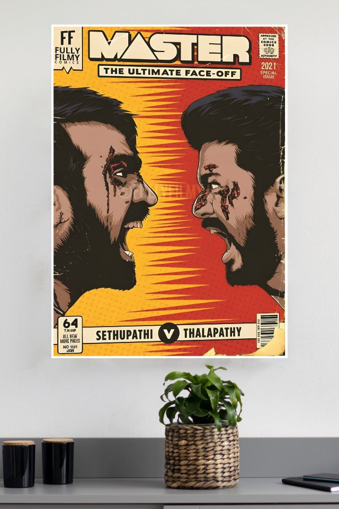 Vijay Thalapathy Vijay Sethupathi Master Movie Poster | Tollywood Posters