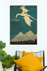 Vintage Metal Sign The Hobbit Minimalist Poster | Hollywood Movies Posters