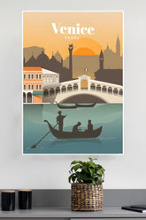 Vintage Venice Sunset Poster | CIty Posters