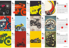 Vintage Motor Bike Predator Premium Table Desk Calendar