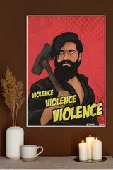 Violence Rocky Bhai KGF Movie Poster | Tollywood Posters
