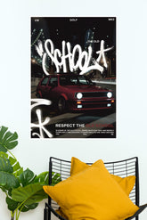 Volkswagen Golf Mk2 Poster | Cars Posters