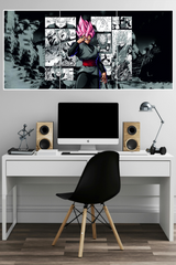 GOKU-BLACK-THE-DRAGON-BALL-3-Split-Poster