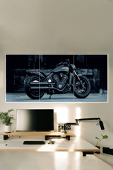 INDIAN-SCOUT-BOBBER-MOTORCYCLE-Midnight-Thunder – Indian-Edition-Poster-3-Split-Poster