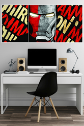 Iron Man–style Superhero Poster | 3 Split Poster