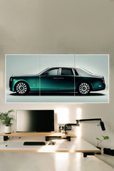 Rolls Royce Phantom VIII luxury premium Car Poster | 3 Split Poster