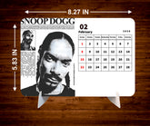 WORLD POP Singers Premium Table Desk Calendar
