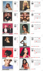 POP Singers Premium Table Desk Calendar