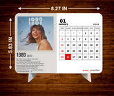 POP Singers Premium Table Desk Calendar
