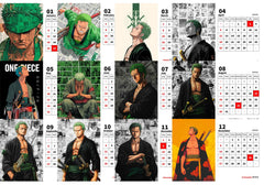 Wano Arc Zoro Premium Table Desk Calendar