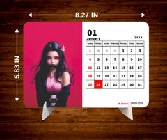 Whispering Katana Premium Table Desk Calendar