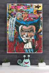 Wolverine Comic Collage Poster, Marvel Poster | Superhero Posters