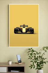 Yellow Formula 1 Car Poster | Formula 1 Posters