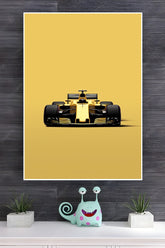 Yellow Formula 1 Car Poster | Formula 1 Posters