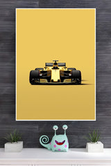 Yellow Formula 1 Car Poster | Formula 1 Posters