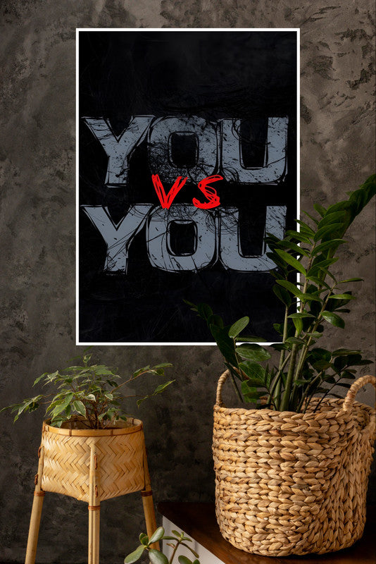 You Vs You Poster | Gym and Motivational Quotes Posters