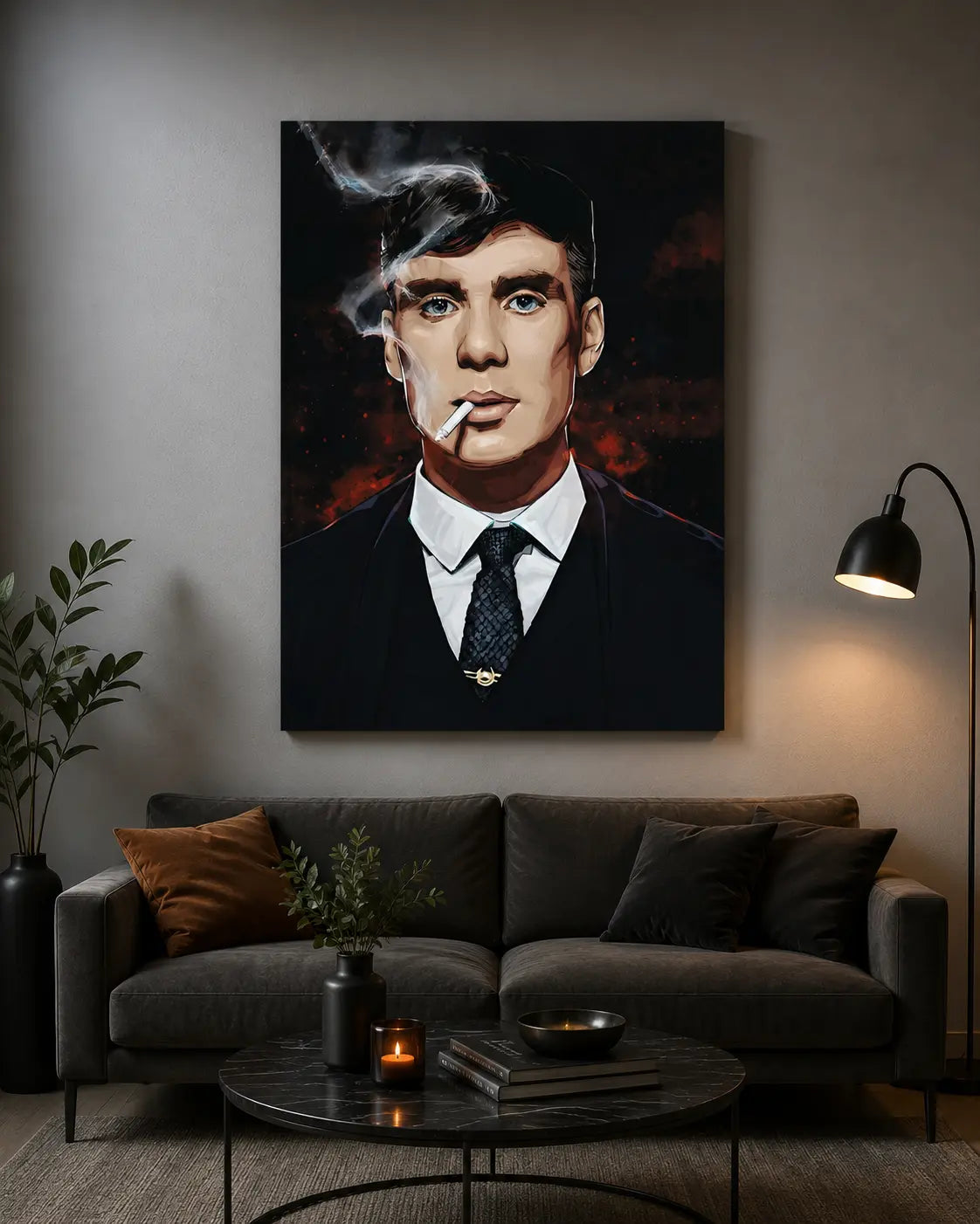The Gentleman – Vintage Gangster Portrait Wall Poster | Classic Mafia Style Art for Men Room Decor